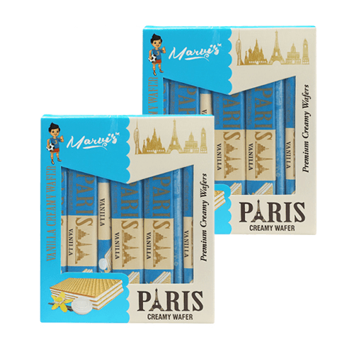 مارفيس باريس بسكويت ويفر محشو بكريمة الفانيلا 540جم 2حبة