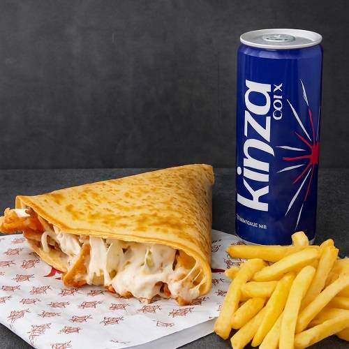 وجبة كريب استربس مع  بطاطس و كينزا