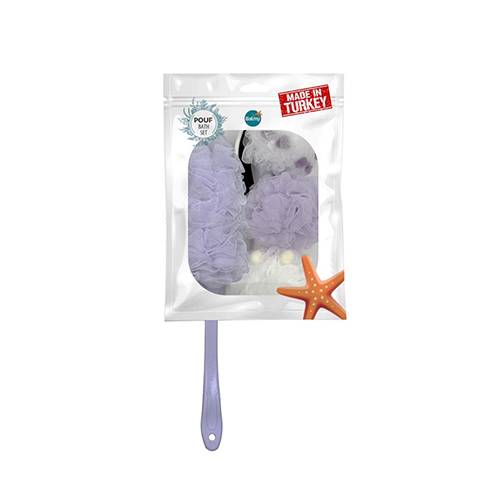 بالمي طقم ليف حمام 5في1 بنفسجي 6395