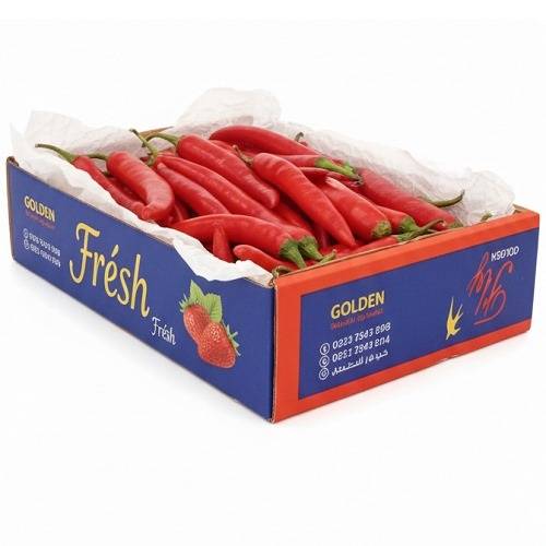 فلفل احمر حار مصري كرتون 1كجم تقريبا