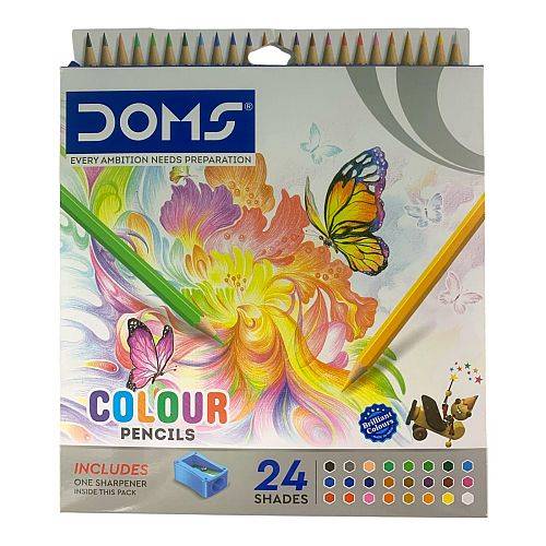 الوان خشبية دومز 24 لون مع براية