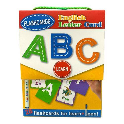 بطاقات تعلم الحروف الإنجليزية: ABC