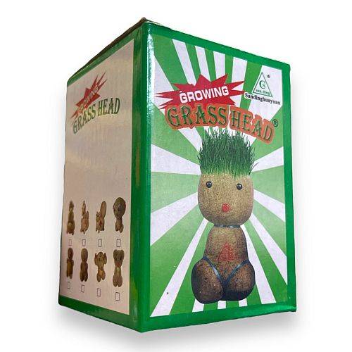 دمية الراس العشبي حجم صغير يوم التخضير