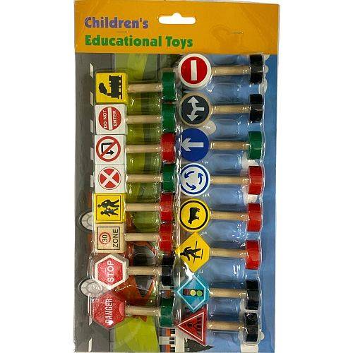 لعبة اطفال تعليمية اشارات الطريق