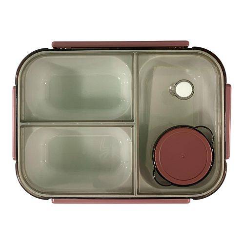 لانش بوكس 3 لون وردي