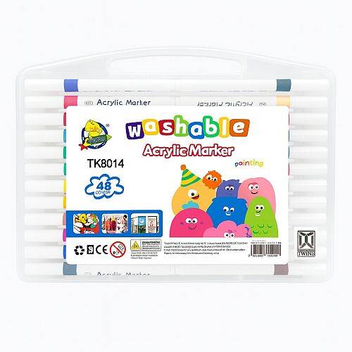 الوان اكريليك ماركرز قابلة للغسل 48 لون