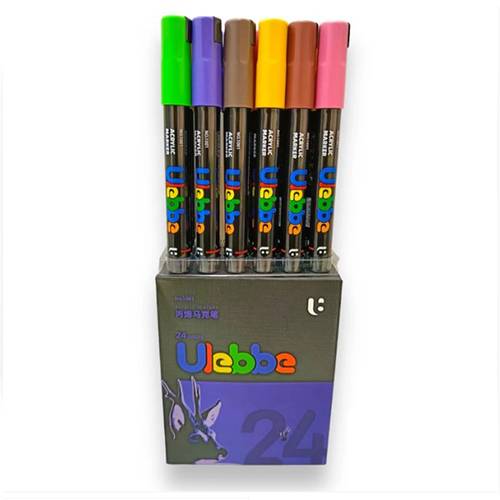 الوان يوليبي اكريليك ماركر 24 لون