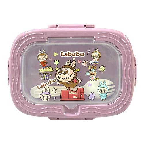 لانش بوكس لابوبو مقسم 2 قسم لون بنفسجي