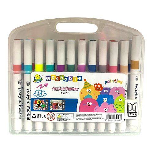 الوان اكريليك ماركرز قابلة للغسل 24 لون