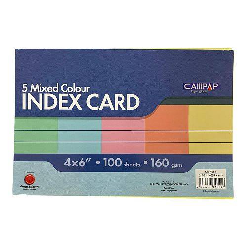 بطاقات مخططة ملونة 4×6