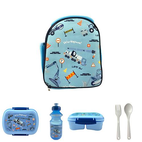 مجموعة غداء مركبات البناء للاطفال