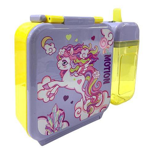 مجموعة علبة غداء يونيكورن مع زجاجة