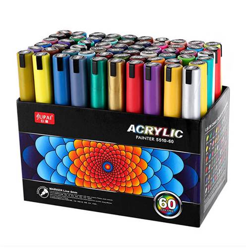 اقلام اكريلك ماركر 4مم 60 لون