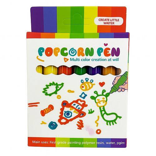 الوان بوبكورن ماركر 6 لون