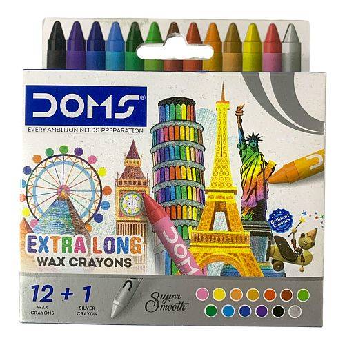 الوان شمعية دومز طويلة 12+1 لون
