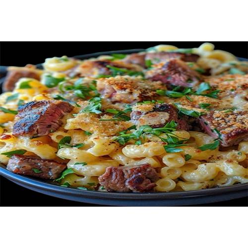 باستا ماك اند تشيز مع اللحم