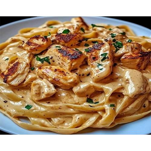 باستا كاجون بالدجاج الكريمي