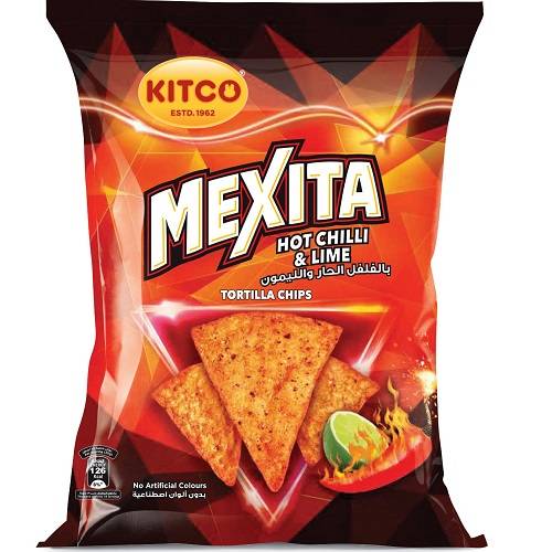 كتكو ميكسيتا رقائق التورتيلا بالفلفل الحار والليمون 130جم