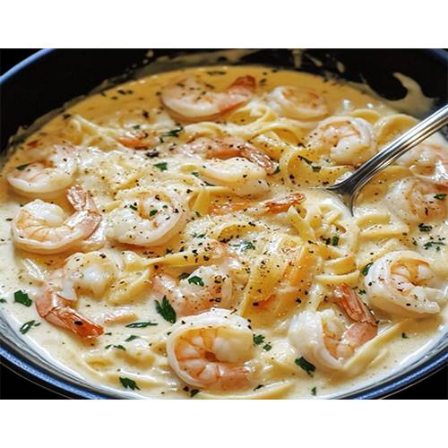 باستا الفريدو بالروبيان الكريمي