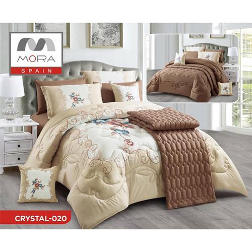 مورا كريستال رقم.020 لحاف مجوز كينج 240x260سم 9قطع موديل رقم.J-1086