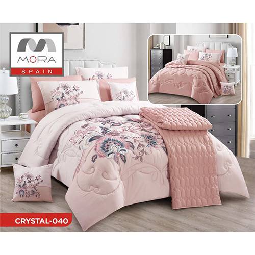 مورا كريستال رقم.040 لحاف مجوز كينج 240x260سم 9قطع موديل رقم.J-1086
