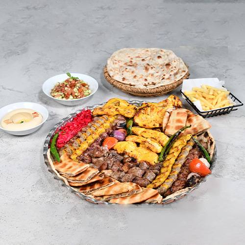 صينية مشاوي مشكلة تكفي 6اشخاص