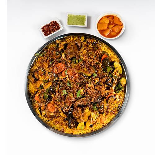 صينية مقلوبة لحم عربي نعيمي