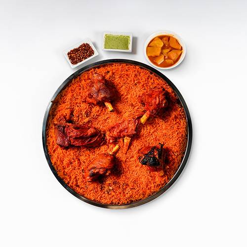 صينية مجبوس لحم عربي مع ارز احمر