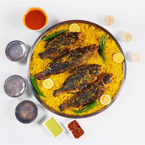 صينية ماكولات بحرية مشوية