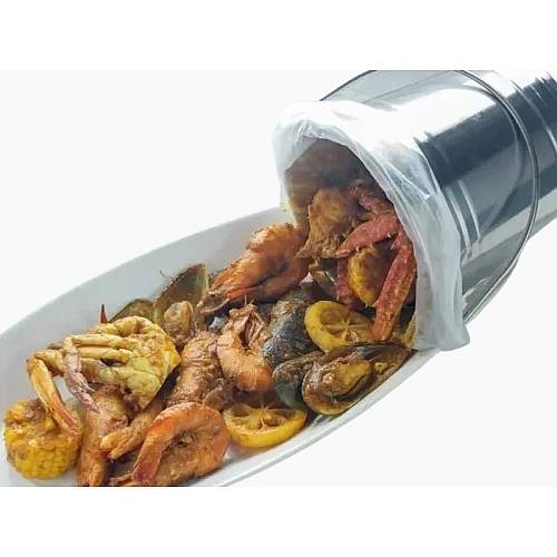 سطل الماكولات البحرية بالصوص الاحمر