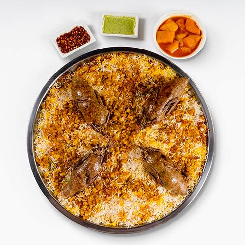 صينية مجبوس حمام محشي ارز