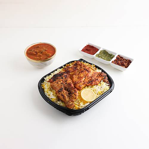 مجبوس دجاج مشوي على الفحم