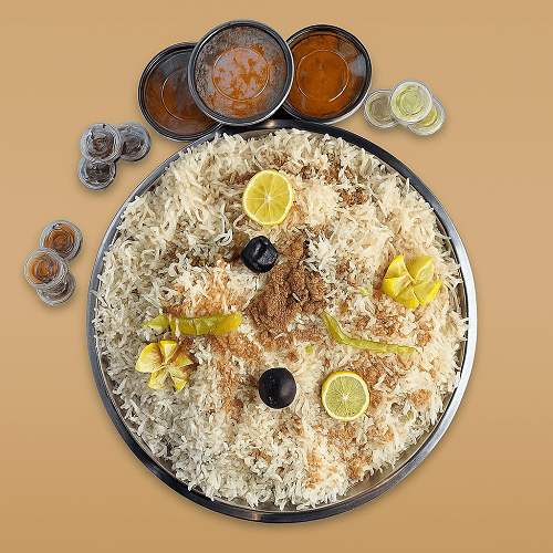 صينية كبسة لحم عربي