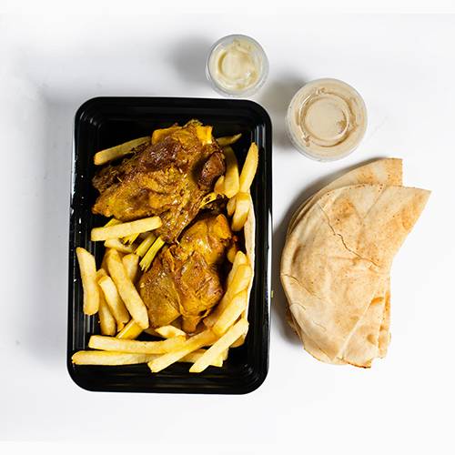 قطعتين لحم بدون ارز