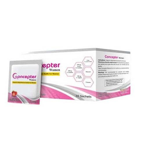 كونسيبتر للنساء يدعم الصحة الانجابية للنساء بنكهة الفراولة الحلوة 30كيس