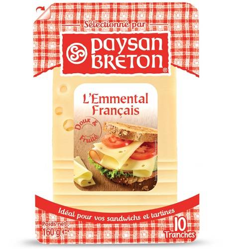 بايسون بريتون جبنة ايمينتال شرائح 160جم