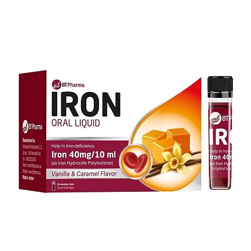 بي تي فارما ايرو دولتس شراب حديد فموي 40مجم 10قارورة 10مل