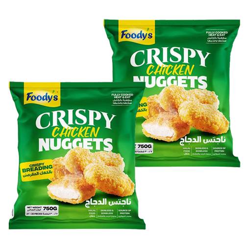 فوديز ناجتس الدجاج بالكعك المقرمش 750جم 2حبة