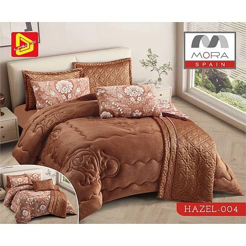 مورا هازل رقم.004 لحاف 6قطع شتوى مجوز كينج 240×260سم موديل رقم.J-1087