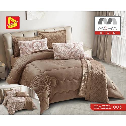 مورا هازل رقم.003 لحاف 6قطع شتوى مجوز كينج 240×260سم موديل رقم.J-1087