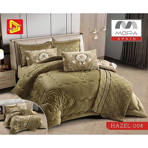 مورا هازل رقم.008 لحاف 6قطع شتوى مجوز كينج 240×260سم موديل رقم.J-1087