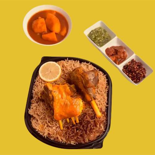 مجبوس لحم عيش بني