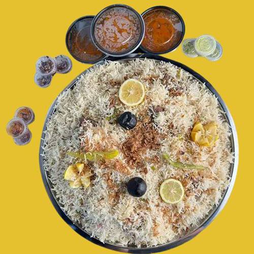 صينية كبسة لحم عربي