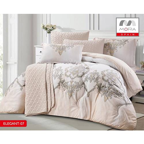 مورا اليجانت رقم.07 لحاف مجوز كينج 240x260سم 7قطع موديل رقم.J-1090