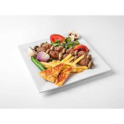 طبق فردي كباب بالمشروم