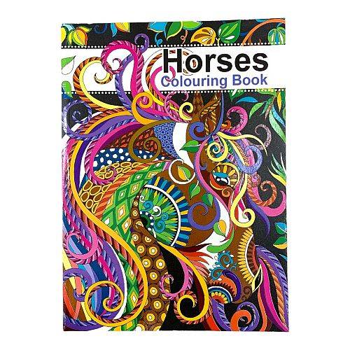 دفتر تلوين للكبار عالم الخيول