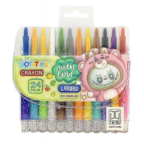 اقلام شمعية تويست 24 لون لابوبو