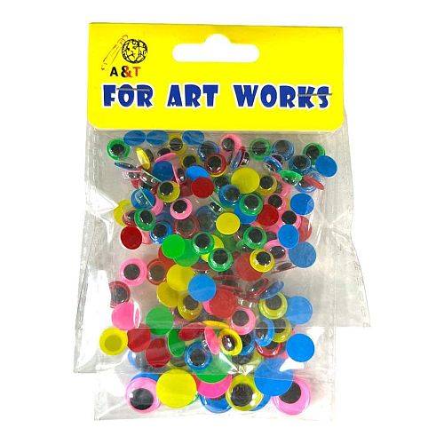 عيون بلاستيك الوان و احجام مختلفة