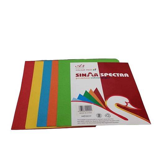 ورق ملون 100 ورقة 5 الوان