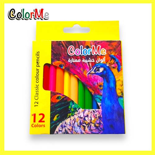 الوان خشبية قصيرة كولور مي 12لون